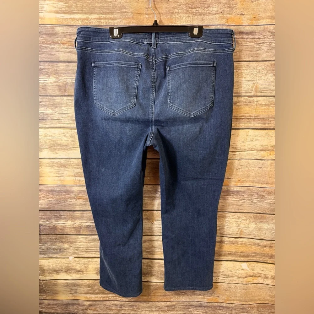 NYDJ Plus Marilyn Straight Leg Jean 20W Saybrook Wash High Rise Stretch Curvy - Picture 5 of 8